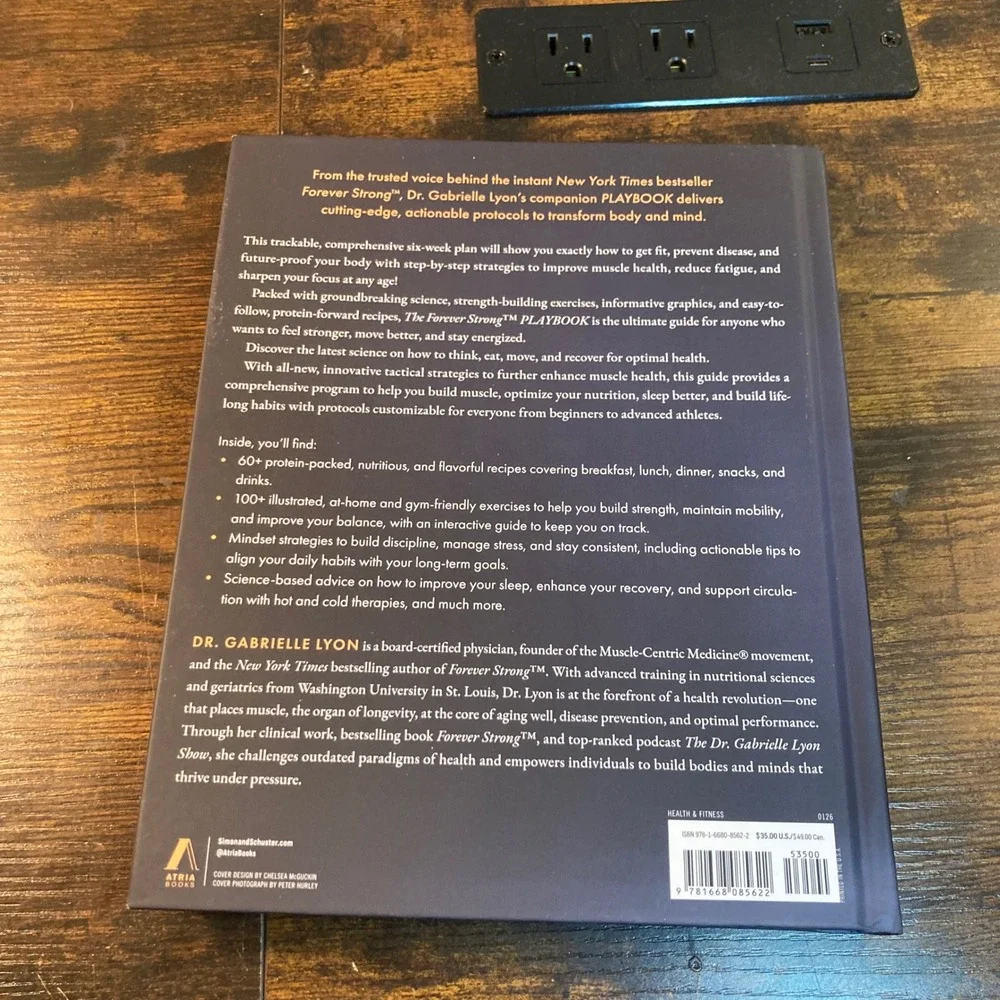 The Forever Strong Playbook Dr Gabrielle Lyon Hardcover Fitness Health Book 2026